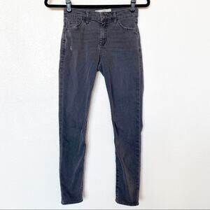 Topshop MOTO Leigh Grey Skinny Jeans Size 26